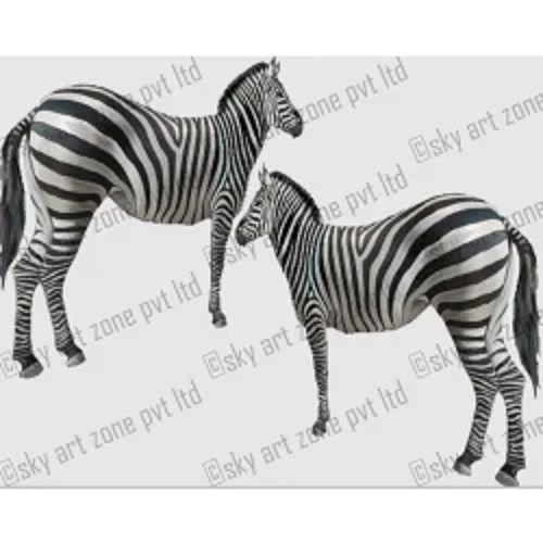 Fiber Zebra Animal Statues