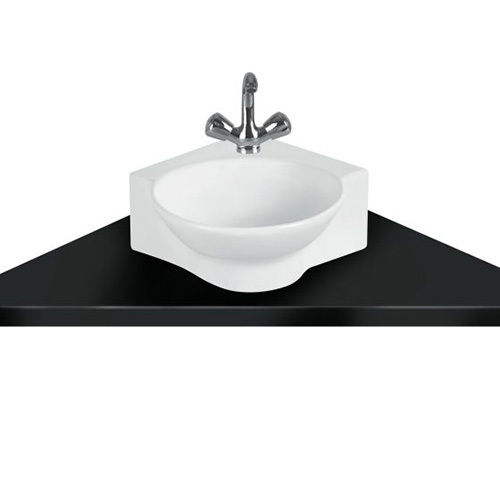 Satin Modern White Table Top Basin