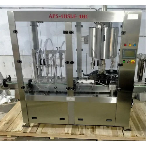 Automatic Linear Liquid Bottle Filling Machine