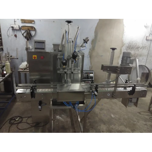 Silver Automatic 4 Head Viscous Liquid Filling Machine