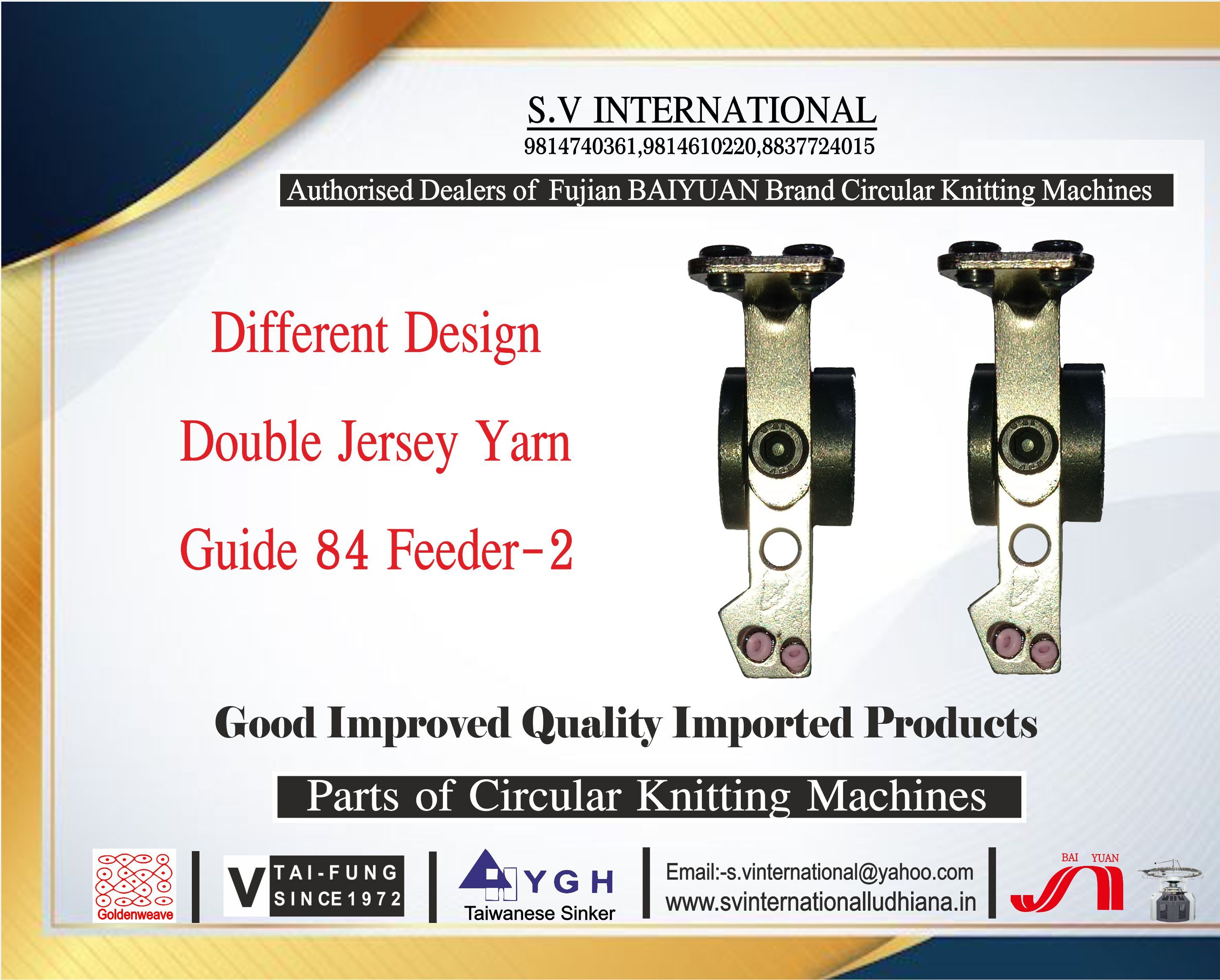 Different Design Double Jersey Yarn Guide 84 Feeder-2