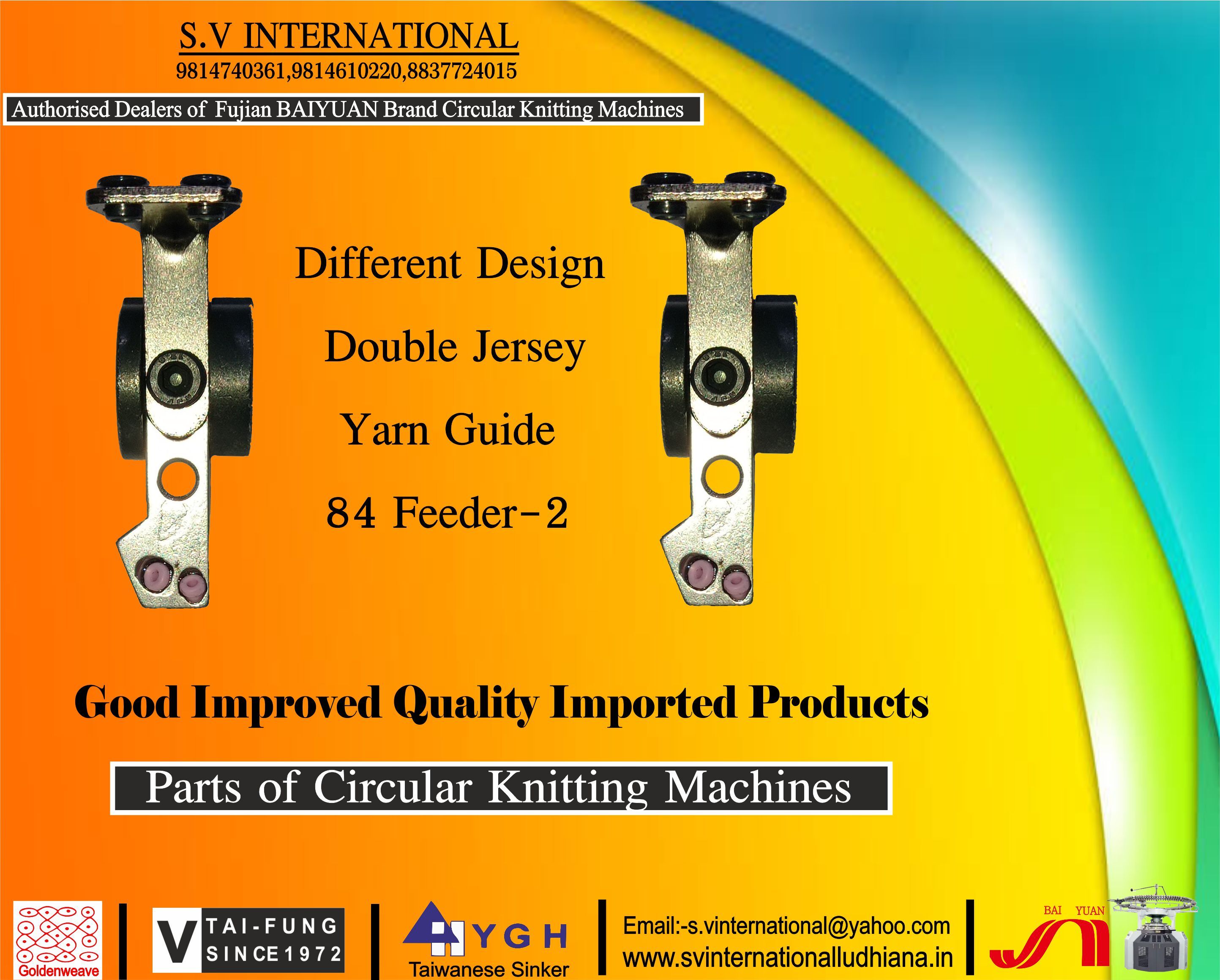 Different Design Double Jersey Yarn Guide 84 Feeder-2