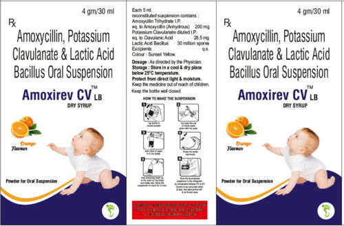 Amoxirev Cv Lb Dry Syrup General Medicines