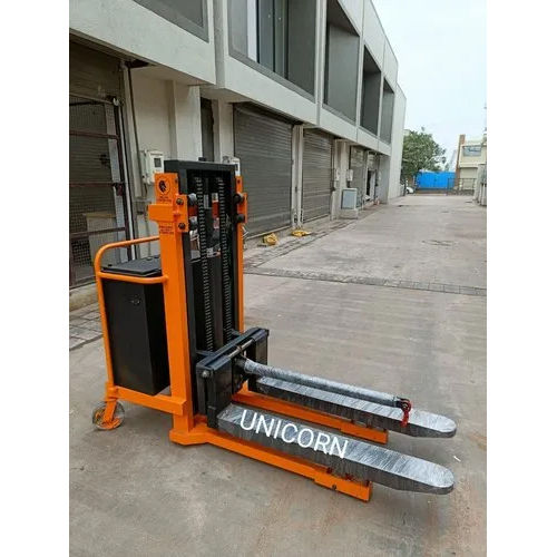 Yellow & Black Battery Operated Stacker 1000 Kg