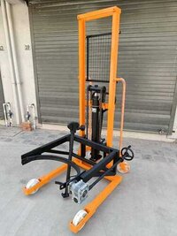 Hydraulic Drum Lifter And Tilter - Color: Yellow & Black