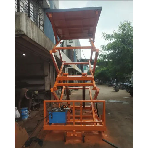 Yellow Scissor Lift Table