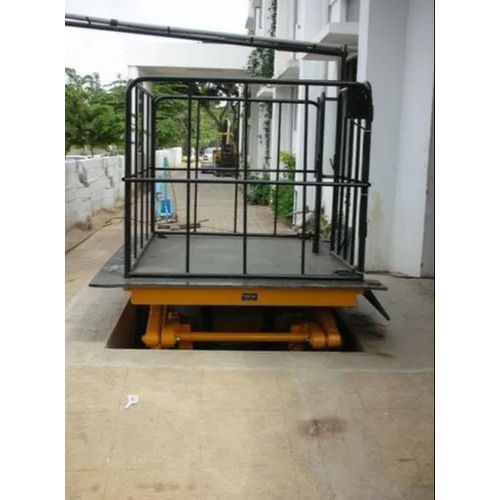 Yellow Hydro Electric Lift Table