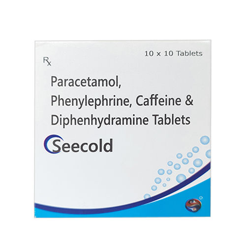 Paracetamol Phenylephrine Caffeine And Diphenhydramine Tablets General Medicines