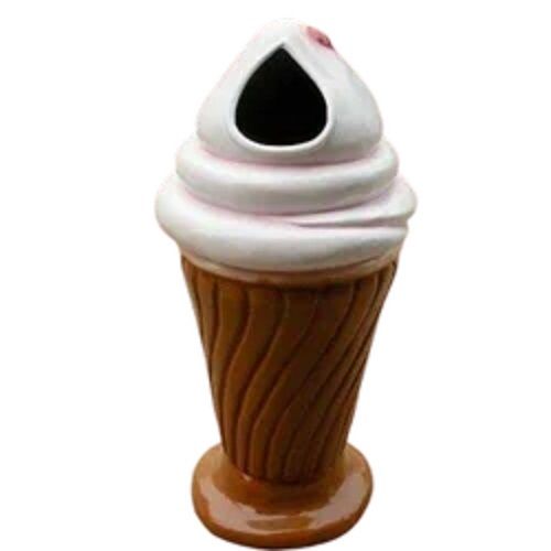 Fiberglass FRP Ice Cream Cone Dustbin