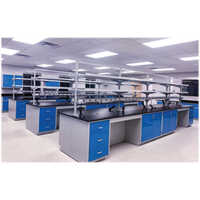 Lab Table With Reagent Rack Carpenter Assembly