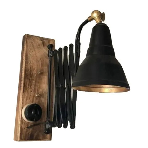 Metal Seizer Wall Light - Metal, Compact Size, Black-Brown Color | LED Illumination, Modern Design for Home and Office