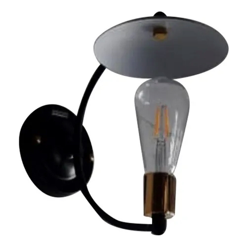 Black-Grey Metal Tava Wall Lamp