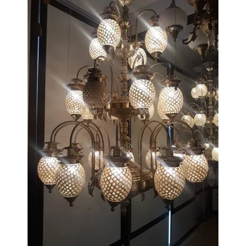 Brass Chandni Chandelier Light Application: Home