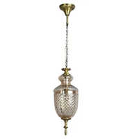 Glass Hanging Lamp - High-Quality Glass, Round Shape, Transparent Color | Modern Design, Ambient Light, Easy Installation