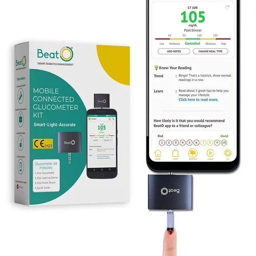 Beato Smart Glucometer Kit Along With Pack Of 20 Strips And 10 Lancets