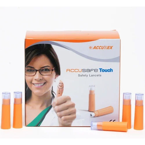 Plastic Accurex Accusafe Blood Lancet