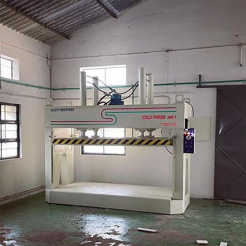 100 Ton Cold Press Machines - Color: White