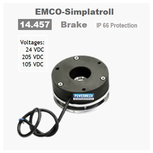 14.457 Type Emco Simplatroll Spring Applied Brake