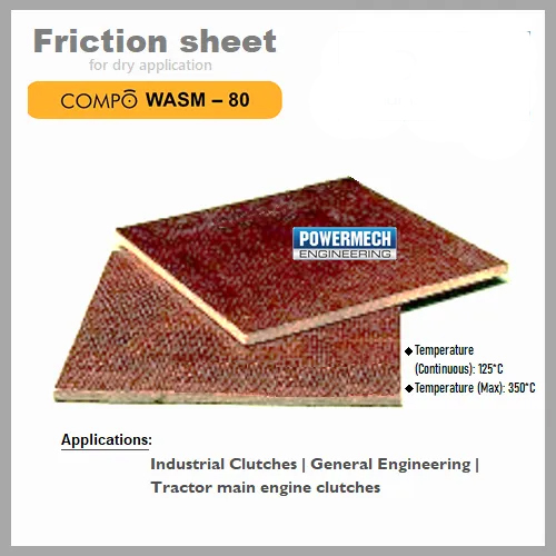 Compo WASM 80 Industrial Friction Sheet