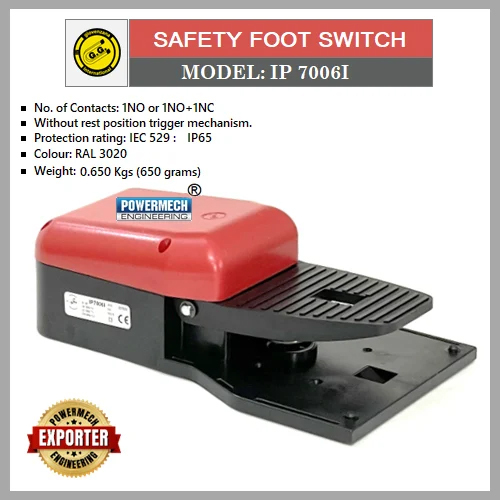 Model IP7006I Safety Single Foot Switch