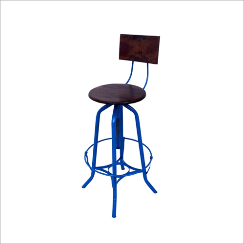 Iron And Wood Bar Chair