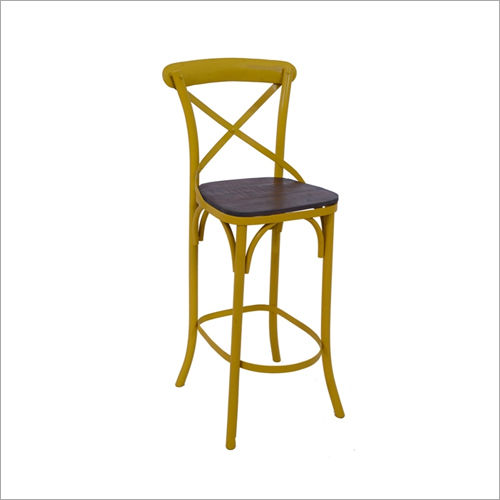 Stylish Iron Wooden Bar Chair