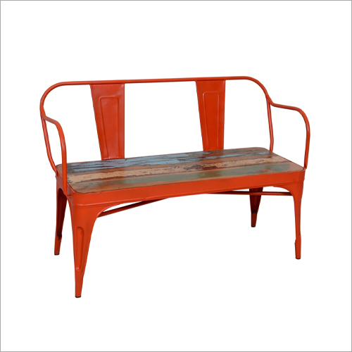 Iron And Wooden Bench