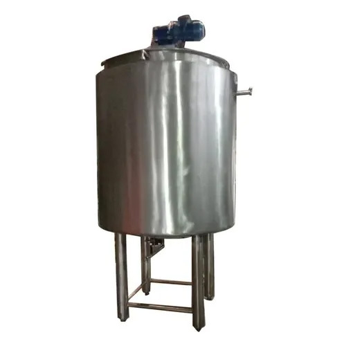 1000 Litre Stainless Steel Liquid Mixing Tank - Industrial Grade Silver Color New Condition Versatile Use in Food & Beverage Pharmaceuticals Chemicals Cosmetics