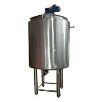 1000 Litre Stainless Steel Liquid Mixing Tank - Industrial Grade, Silver Color, New Condition, Versatile Use In Food & Beverage, Pharmaceuticals, Chemicals, Cosmetics