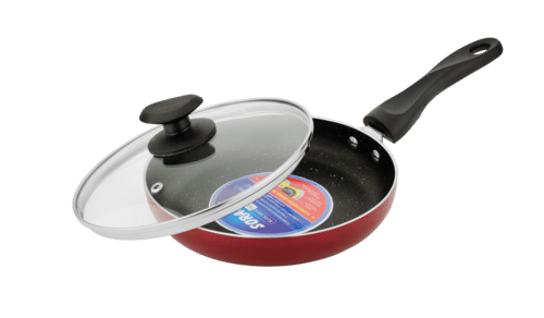 Non Stick Fry Pan - 200-260mm Diameter, 3mm Thickness | Colour Coated Exterior, Non Stick Coated Interior