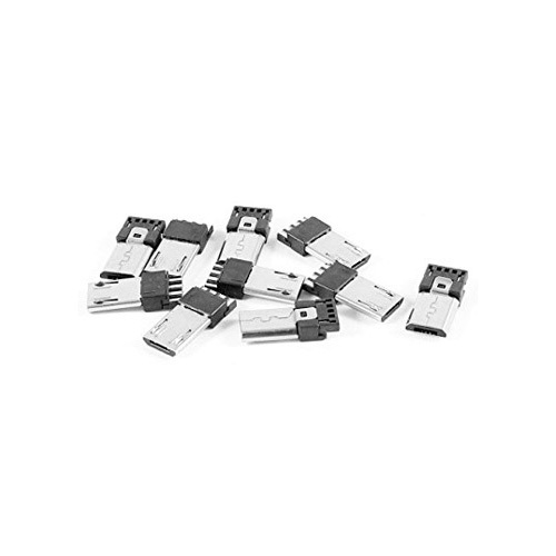 Micro USB Connector - Steel, Modern Design | Sealed with Zinc Plated Surface Treatment