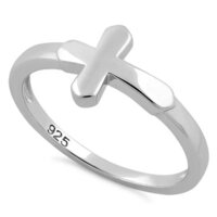 925 Sterling Silver Handmade Attractive Holy Cross Midi Boho Style Stacking Band Statement Silver Ring