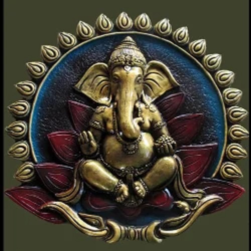 Fiber Matte Shree Ganesh Wall Fiber Murals