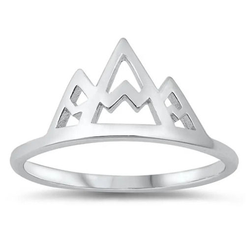 925 Sterling Silver Handcrafted Unique Mountains Ring Beautiful Silver Ring Size: Us4 To Us13