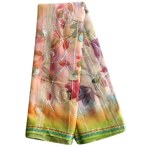 Ladies Printed Synthetic Sarees