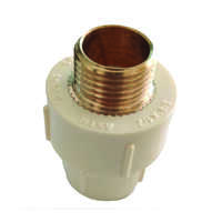 Cpvc Brass Mta - Brass Material, Customized Size, Tan Color | Smooth Matt Finish, Powder Coated, Ideal For Hot & Cold Water Systems