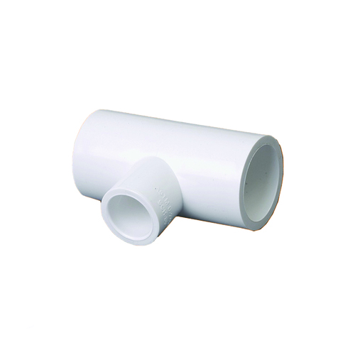 Upvc Reducer Tee - Plastic, Customized Size, White Matte Finish | Smooth Surface, Reducing Shape, Ideal for Water Pipe Fitting