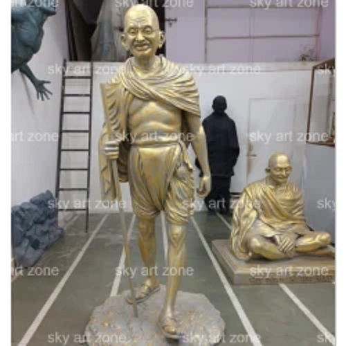 Mahatma Gandhi Fiber Statue Height: 6 Ft. 2-5 Ft.