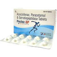 Aceclofenac Paracetamol And Serratiopeptidase Tablets