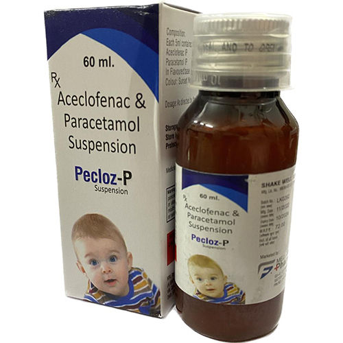 60 Ml Aceclofenac And Paracetamol Suspension General Medicines