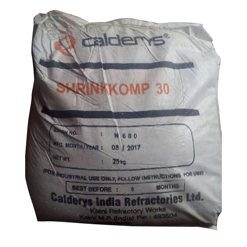 Shrinkkomp-30 Refractory Castables - Basic Refractory Material | Industrial Application High-Temperature Resistance Durable Composition