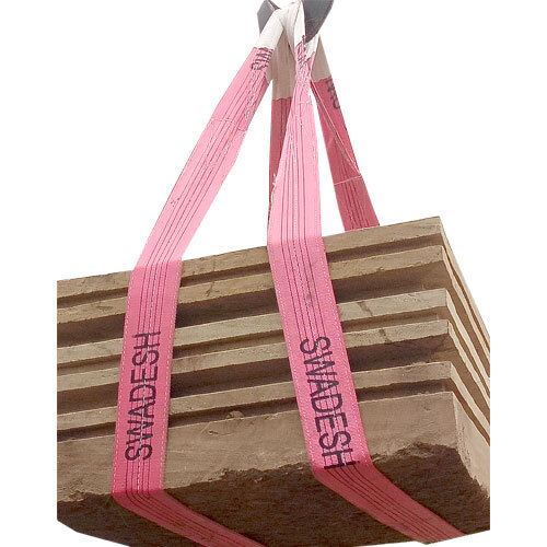 Polyester Webbing Sling - 2 Inches x 20 Feet, Pink Color | 2,000 lbs Working Load Limit, 5:1 Safety Factor