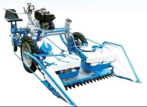 Blue And White Bcs Self Propelled 3 Wheel Reaper Binder