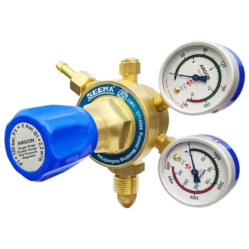 Forged Brass Single Stage Argon Gas Pressure Regulator Usage: Industrial