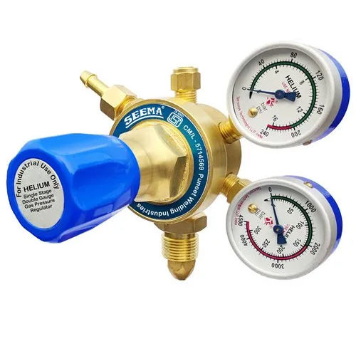 Forged Brass Single Stage Helium Gas Pressure Regulator