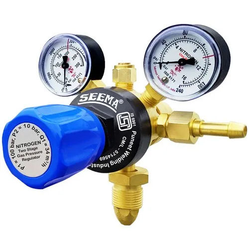 Forged Brass Two Stage Nitrogen Gas Pressure Regulator