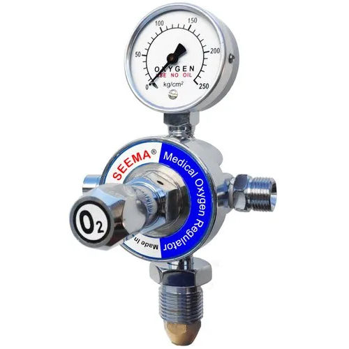 Brass Nickel Coated Single Stage Medical Oxygen Gas Regulator