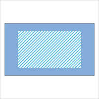 Large Trolley Drape Sheet - Medical Grade Cotton, 100% Disposable , Absorbent Layer For Fluid Protection, Non-woven Blue Design