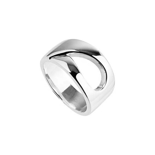 925 Sterling Silver Handmade Unique Minus Midi Boho Style Stacking Band Statement Silver Ring