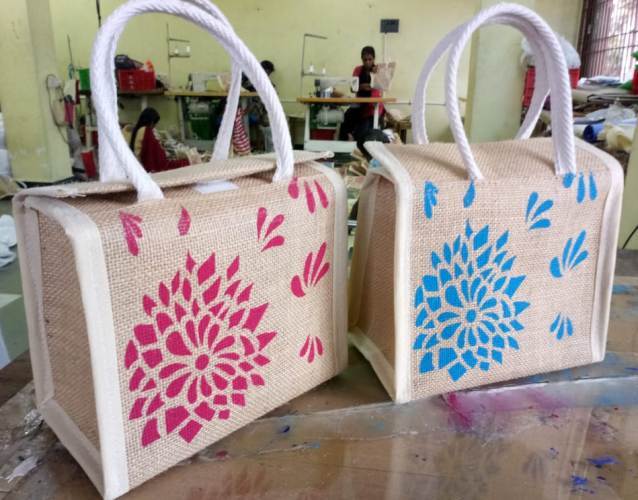 Traditional Printed Jute Bag